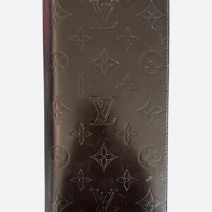 Louis Vuitton Black Vernis Monogram Brazza Wallet